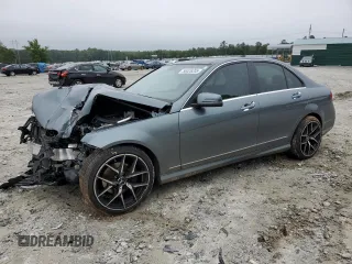 2012 Mercedes-Benz C 300 Sport with VIN WDDGF8BB9CR204182, listed as a Copart auction lot 58328205 with 131,435 mi miles and Salvage title. Bid and sale history available at DreamBid. Image 1.