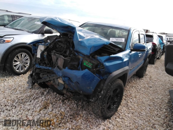 2016 Toyota Tacoma SR with VIN 5TFCZ5AN0GX045905, listed as a Copart auction lot 51798555 with 104,292 mi miles and Salvage Title. Bid and sale history available at DreamBid. Image 1.