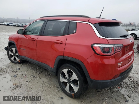 2017 Jeep Compass Latitude with VIN 3C4NJDBB6HT656016, listed as a Copart auction lot 44164595 with 82,358 mi miles and Salvage Title. Bid and sale history available at carsss.com. Image 2.
