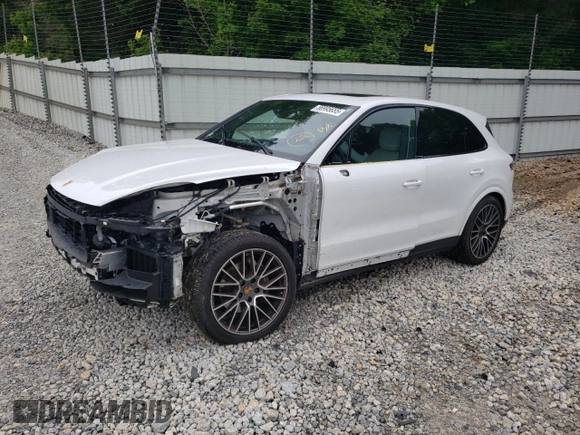 2020 Porsche Cayenne with VIN WP1AA2AY1LDA07598, listed as a Copart auction lot 56995655 with 24,678 mi miles and Salvage title. Bid and sale history available at DreamBid. Image 1.