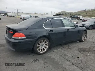 2002 BMW 7 Series 745i with VIN WBAGL63472DP59745, listed as a Copart auction lot 53166885 with 151,380 mi miles and Salvage Title. Bid and sale history available at carsss.com. Image 3.