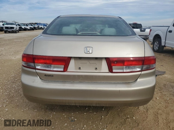 2003 Honda Accord LX с VIN 1HGCM56393A131007, выставлен на аукционе Copart как лот 43392735 с пробегом 254 523 миль миль и Списание • Salvage title. История ставок и продаж доступна на DreamBid. Изображение 6.
