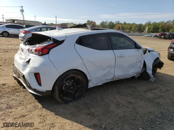 2019 Hyundai Veloster Turbo R-Spec with VIN KMHTH6AB0KU013864, listed as a Copart auction lot 69713173 with 60,523 mi miles. Bid and sale history available at carsss.com. Image 3.