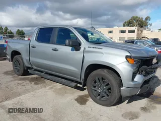 2024 Chevrolet Silverado 1500 Custom with VIN 1GCPABEK7RZ239913, listed as a IAAI auction lot 41631620 with 6,048 mi miles and . Bid and sale history available at DreamBid. Image 1.