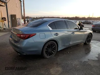 2018 Infiniti Q50 3.0t LUXE with VIN JN1EV7AP6JM356297, listed as a Copart auction lot 84056244 with 96,281 mi miles and Salvage Title. Bid and sale history available at carsss.com. Image 3.