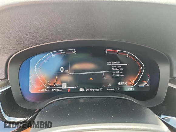 2021 BMW 5 Series 530i xDrive with VIN WBA13BJ00MWX12997, listed as a Copart auction lot 60900435 with 55,064 mi miles and Salvage title. Bid and sale history available at DreamBid. Image 9.