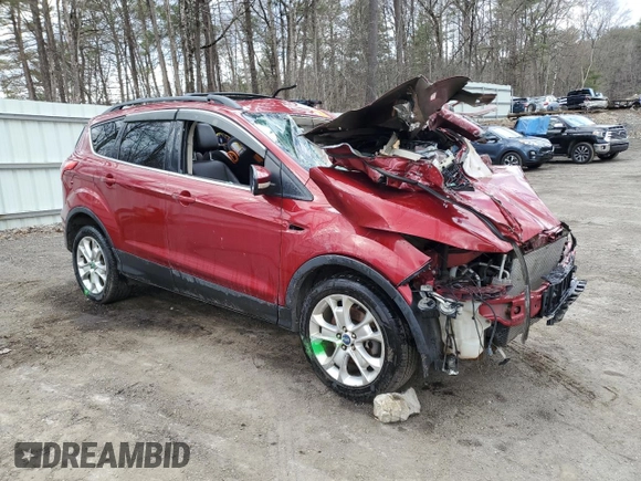 2013 Ford Escape SEL with VIN 1FMCU9HX4DUA56847, listed as a Copart auction lot 52321575 with Not provided miles and Salvage title. Bid and sale history available at DreamBid. Image 4.