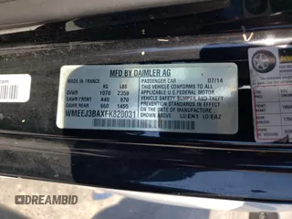 2015 Smart fortwo Passion z VIN WMEEJ3BAXFK820031, wystawiony jako Copart lot #73051554 z przebiegiem Nie podano mil oraz Szkoda całkowita • Salvage title. Historia ofert i sprzedaży dostępna na DreamBid. Obrazek 12.
