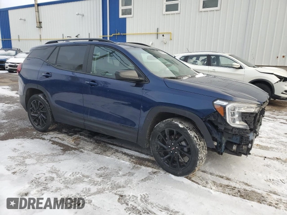 2023 GMC Terrain SLE with VIN 3GKALTEG5PL161660, listed as a Copart auction lot 88500345 with 36,419 mi miles and Salvage title. Bid and sale history available at DreamBid. Image 4.