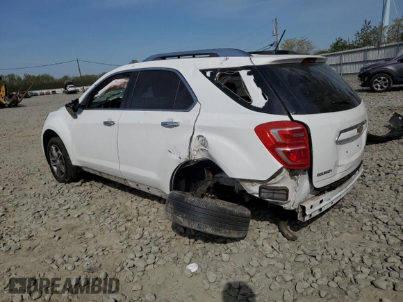 2017 Chevrolet Equinox Premier with VIN 2GNALDEK2H1603083, listed as a Copart auction lot 54389045 with 103,215 mi miles and Salvage Title. Bid and sale history available at DreamBid. Image 2.