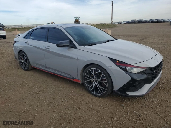 2022 Hyundai Elantra N with VIN KMHLW4AK9NU008855, listed as a Copart auction lot 74491644 with 73,275 mi miles and Clean Title. Bid and sale history available at carsss.com. Image 4.