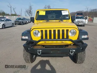 2019 Jeep Wrangler Unlimited Sport S with VIN 1C4HJXDG4KW579364, listed as a IAAI auction lot 41809318 with 22,370 mi miles and . Bid and sale history available at DreamBid. Image 12.