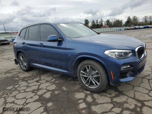 2019 BMW X3 xDrive30i with VIN 5UXTR9C51KLE11649, listed as a Copart auction lot 50397265 with 55,540 mi miles and Salvage Title. Bid and sale history available at carsss.com. Image 4.