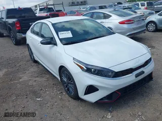 2023 Kia Forte GT-Line with VIN 3KPF54AD1PE676804, listed as a IAAI auction lot 42053769 with 44,352 mi miles. Bid and sale history available at carsss.com. Image 1.