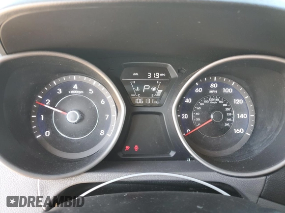 2015 Hyundai Elantra SE with VIN 5NPDH4AE6FH554537, listed as a Copart auction lot 41907465 with 106,131 mi miles and Salvage Title. Bid and sale history available at DreamBid. Image 9.