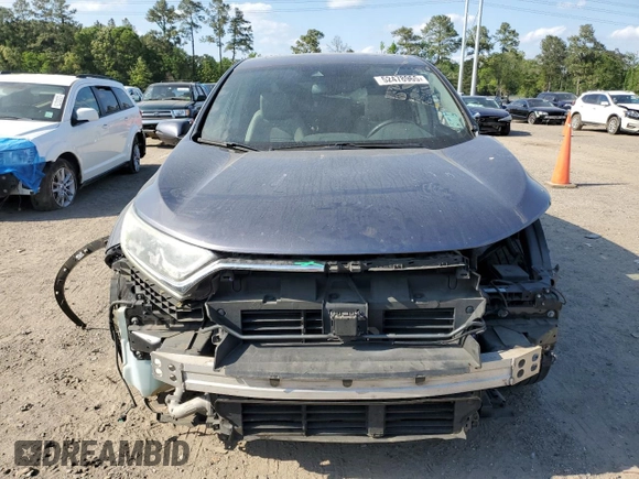 2017 Honda CR-V EX-L with VIN 7FARW1H84HE000445, listed as a Copart auction lot 52478965 with 155,412 mi miles and Salvage Title. Bid and sale history available at carsss.com. Image 5.