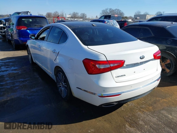2015 Kia Cadenza Premium with VIN KNALN4D7XF5196941, listed as a IAAI auction lot 41480233 with 118,837 mi miles. Bid and sale history available at carsss.com. Image 3.