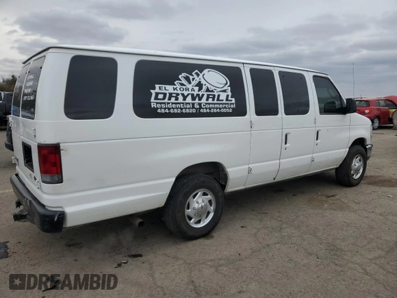 2008 Ford Econoline Passenger XL with VIN 1FBSS31L88DB06010, listed as a Copart auction lot 43622555 with 282,564 mi miles and Salvage Title. Bid and sale history available at DreamBid. Image 3.