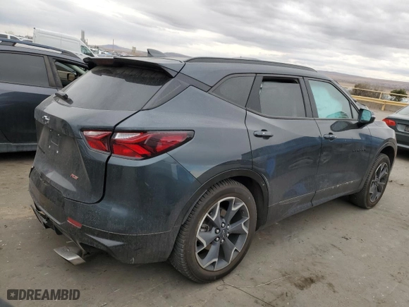 2019 Chevrolet Blazer RS with VIN 3GNKBJRS2KS697879, listed as a Copart auction lot 45407945 with 0 mi miles and Salvage Title. Bid and sale history available at carsss.com. Image 3.