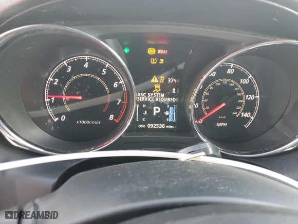 2015 Mitsubishi Outlander Sport SE with VIN 4A4AP4AU4FE032477, listed as a Copart auction lot 49100775 with 92,536 mi miles and Salvage Title. Bid and sale history available at carsss.com. Image 9.