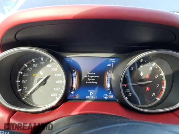 2019 Maserati Levante GranSport with VIN ZN661XUS5KX309824, listed as a Copart auction lot 80495554 with 69,716 mi miles and Salvage Title. Bid and sale history available at carsss.com. Image 9.