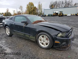 2013 Ford Mustang V6 with VIN 1ZVBP8AM9D5280169, listed as a Copart auction lot 81176564 with 155,330 mi miles and Salvage title. Bid and sale history available at DreamBid. Image 4.