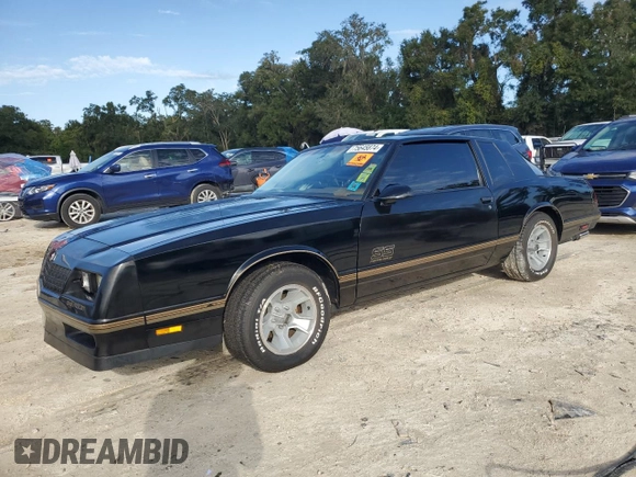 1987 Chevrolet Monte Carlo z VIN 1G1GZ11G0HP115148, wystawiony jako Copart lot #75645874 z przebiegiem 86 744 mil mil oraz Nie do naprawy. Historia ofert i sprzedaży dostępna na DreamBid. Obrazek 1.