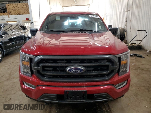 2022 Ford F-150 XL with VIN 1FTEW1EP1NKE80383, listed as a Copart auction lot 48172855 with 109,499 mi miles and Salvage Title. Bid and sale history available at DreamBid. Image 5.