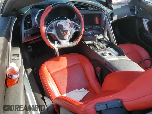 2019 Chevrolet Corvette Z51 1LT with VIN 1G1YH2D79K5123924, listed as a Copart auction lot 54783395 with Not provided miles and Salvage title. Bid and sale history available at DreamBid. Image 8.