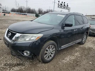 2013 Nissan Pathfinder S with VIN 5N1AR2MM5DC604128, listed as a Copart auction lot 44137875 with 225,680 mi miles and Salvage Title. Bid and sale history available at carsss.com. Image 1.