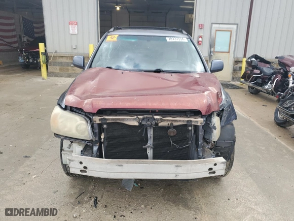 2006 Toyota Highlander with VIN JTEGP21A760125255, listed as a Copart auction lot 78737534 with 0 mi miles and Salvage Title. Bid and sale history available at carsss.com. Image 5.