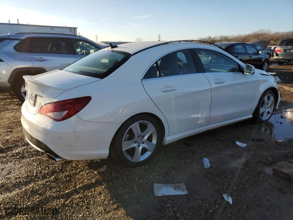 2016 Mercedes-Benz CLA with VIN WDDSJ4EB7GN334309, listed as a Copart auction lot 48134825 with 57,973 mi miles and Salvage Title. Bid and sale history available at carsss.com. Image 3.