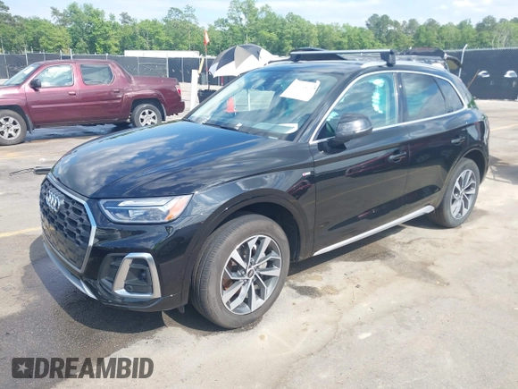2024 Audi Q5 S line Premium Plus with VIN WA1EAAFY5R2030063, listed as a IAAI auction lot 42158057 with 35,897 mi miles. Bid and sale history available at carsss.com. Image 2.