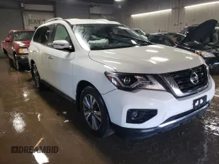 2019 Nissan Pathfinder S with VIN 5N1DR2MM8KC596326, listed as a Copart auction lot 48742555 with 71,577 mi miles and Salvage title. Bid and sale history available at DreamBid. Image 4.