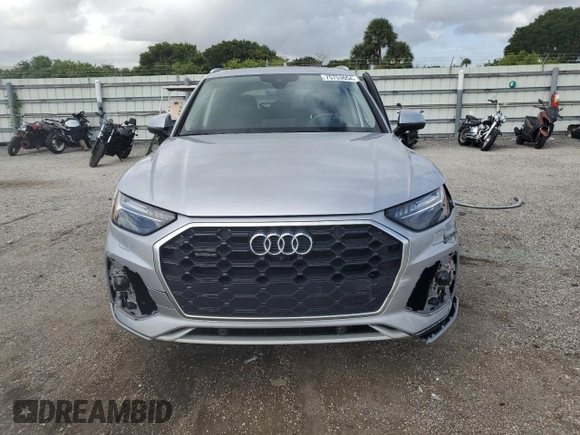 2022 Audi Q5 S line Prestige with VIN WA1FAAFY6N2065385, listed as a Copart auction lot 75753654 with 17,551 mi miles and Salvage Title. Bid and sale history available at carsss.com. Image 5.