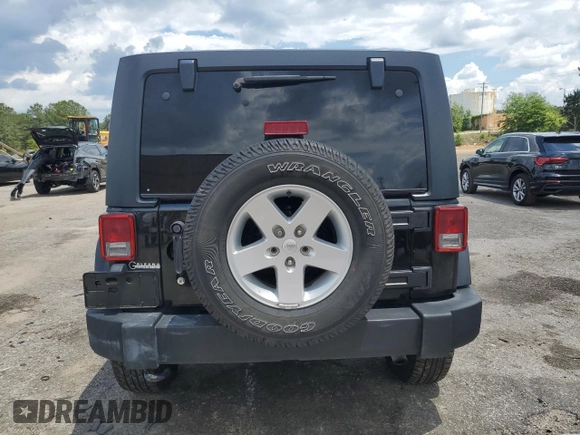 2017 Jeep Wrangler Unlimited Sport with VIN 1C4HJWDG0HL601932, listed as a Copart auction lot 56894835 with 178,525 mi miles and Salvage title. Bid and sale history available at DreamBid. Image 6.