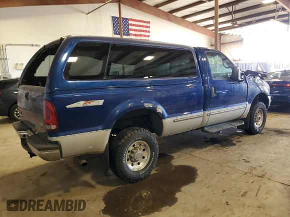 1999 Ford Super Duty F-250 XL with VIN 1FTNF21F2XEB09589, listed as a Copart auction lot 50700795 with 292,135 mi miles and Salvage Title. Bid and sale history available at carsss.com. Image 3.