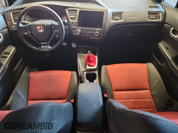 2014 Honda Civic Si with VIN 2HGFB6E59EH703287, listed as a Copart auction lot 57874665 with Not provided miles and Clean title. Bid and sale history available at DreamBid. Image 8.