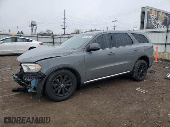 2019 Dodge Durango SXT Plus with VIN 1C4RDHAG3KC806650, listed as a Copart auction lot 86314364 with 46,129 mi miles and Salvage Title. Bid and sale history available at DreamBid. Image 1.
