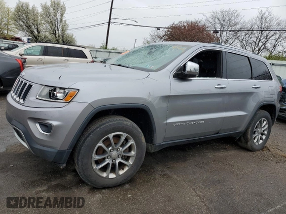 2015 Jeep Grand Cherokee Limited with VIN 1C4RJFBG2FC854920, listed as a Copart auction lot 52021545 with 162,960 mi miles and Clean Title. Bid and sale history available at carsss.com. Image 1.