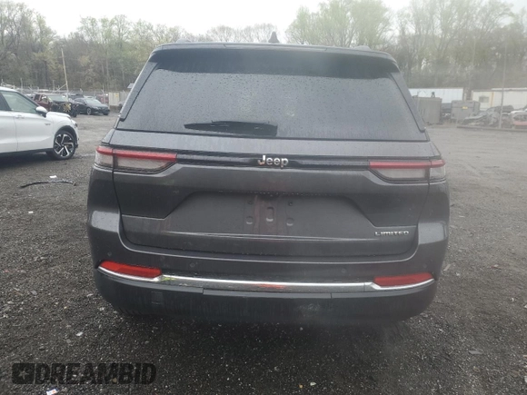 2023 Jeep Grand Cherokee Limited with VIN 1C4RJGBG3PC544444, listed as a Copart auction lot 51910505 with 36,923 mi miles and Salvage title. Bid and sale history available at DreamBid. Image 6.