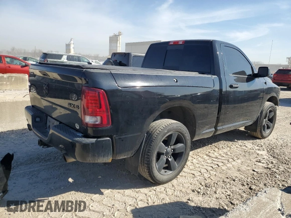 2014 Ram 1500 Tradesman z VIN 3C6JR7AT4EG325188, wystawiony jako Copart lot #48814145 z przebiegiem 156 409 mil mil oraz Szkoda całkowita • Salvage title. Historia ofert i sprzedaży dostępna na DreamBid. Obrazek 3.