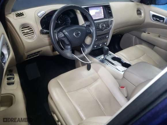 2017 Nissan Pathfinder SV with VIN 5N1DR2MN7HC901932, listed as a Copart auction lot 85721504 with 87,055 mi miles and Clean Title. Bid and sale history available at carsss.com. Image 8.