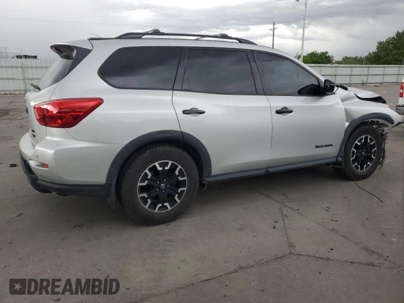 2019 Nissan Pathfinder SV with VIN 5N1DR2MM9KC615482, listed as a Copart auction lot 56907975 with Not provided miles and Salvage title. Bid and sale history available at DreamBid. Image 3.