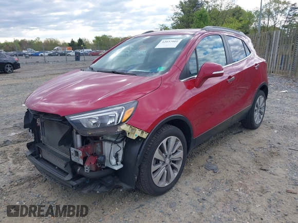 2018 Buick Encore Preferred with VIN KL4CJASB2JB680725, listed as a IAAI auction lot 42037901 with 58,427 mi miles. Bid and sale history available at carsss.com. Image 2.