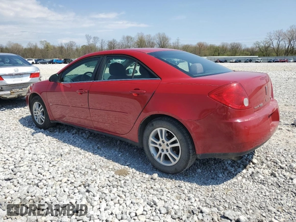 2006 Pontiac G6 6-Cyl with VIN 1G2ZG558164263103, listed as a Copart auction lot 53976745 with 166,002 mi miles and Salvage Title. Bid and sale history available at carsss.com. Image 2.