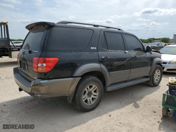 2004 Toyota Sequoia SR5 with VIN 5TDZT34A04S238386, listed as a Copart auction lot 53506305 with 0 mi miles and Salvage Title. Bid and sale history available at carsss.com. Image 3.