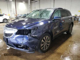 2016 Acura MDX Technology with VIN 5FRYD4H68GB033619, listed as a Copart auction lot 60824315 with 83,161 mi miles and Salvage title. Bid and sale history available at DreamBid. Image 1.