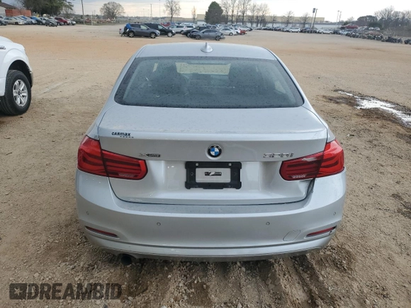 2016 BMW 3 Series 320i xDrive with VIN WBA8E5G55GNT94771, listed as a Copart auction lot 48237525 with 0 mi miles and Salvage Title. Bid and sale history available at carsss.com. Image 6.