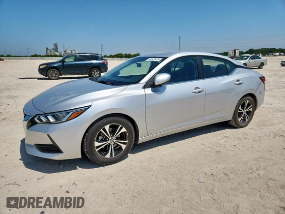 2021 Nissan Sentra SV with VIN 3N1AB8CVXMY223147, listed as a Copart auction lot 60263515 with 70,760 mi miles and Clean title. Bid and sale history available at DreamBid. Image 1.